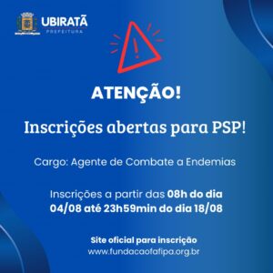 Prefeitura de Ubiratã abre processo seletivo para contratação temporária
