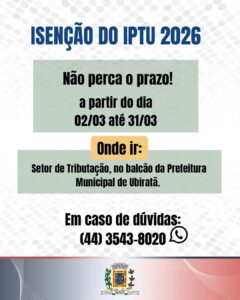 Isenção do IPTU 2026: saiba quem tem direito e como garanti-lo